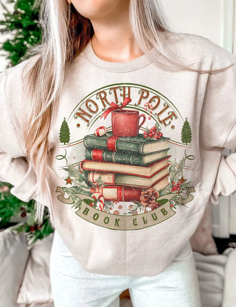 North Pole Book Club Crewneck