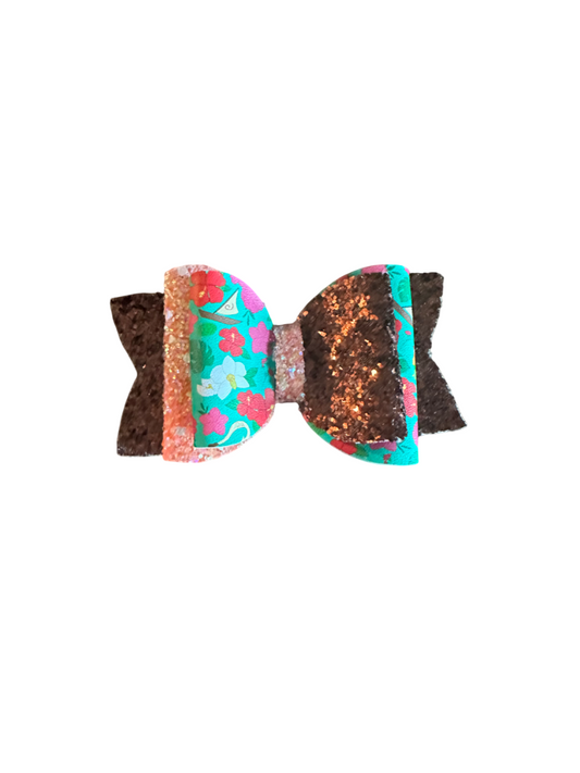 Ocean Princess Faux Leather Bow