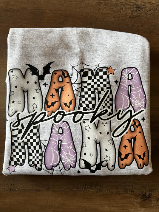 Spooky Mama Grey Crewneck