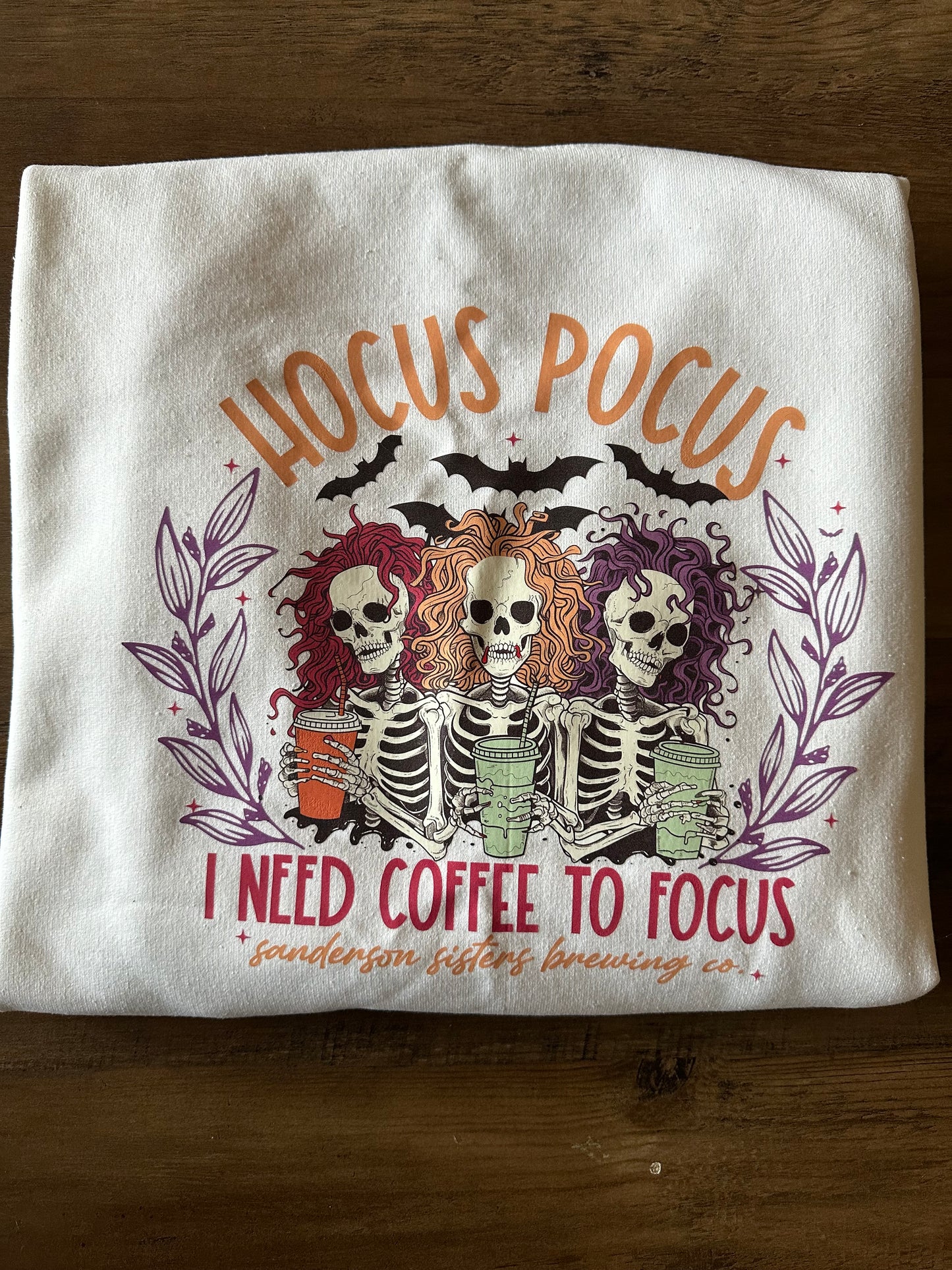 Hocus Pocus I Need Coffee To Focus Crewneck