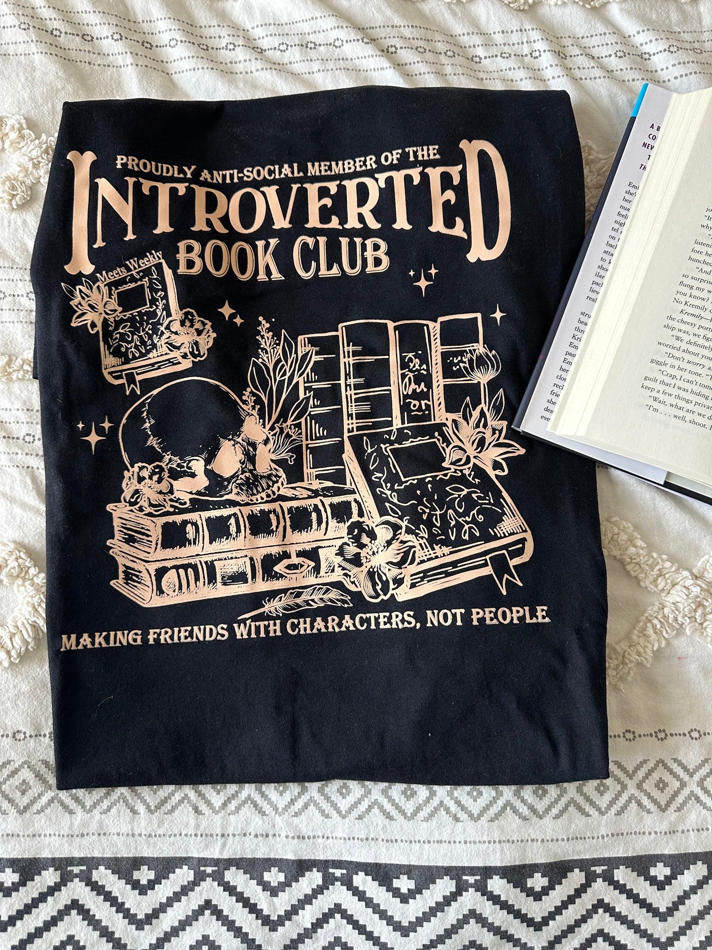 Introverted Book Club T- Shirt